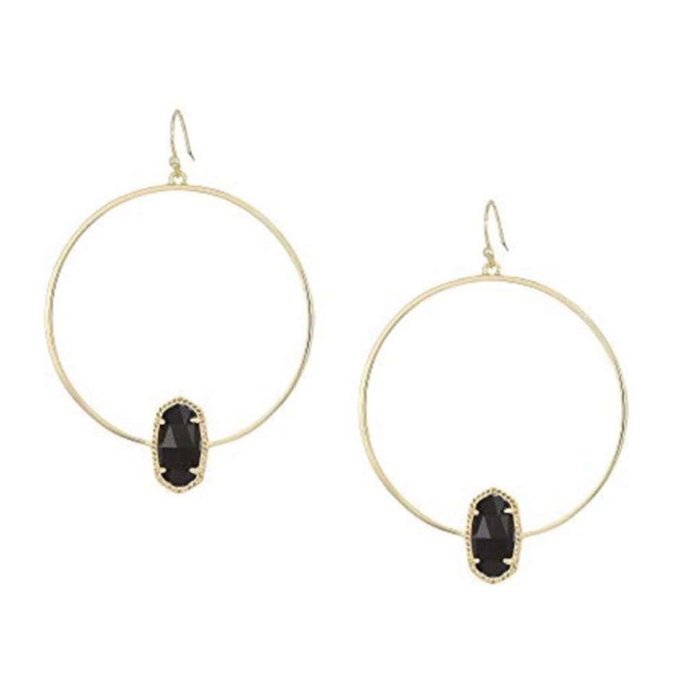 Kendra Scott Elora Hoop- Gold w/Black